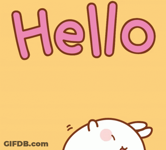Hello Happy Bunny GIF
