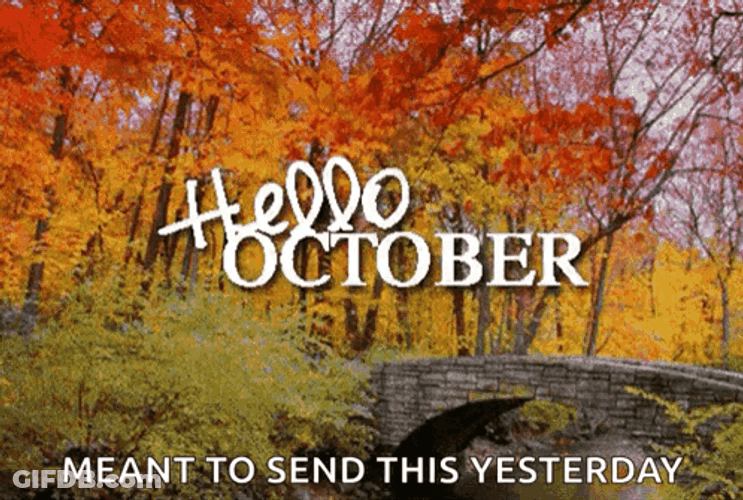 Hello Happy October Meant To Send This Yesterday GIF