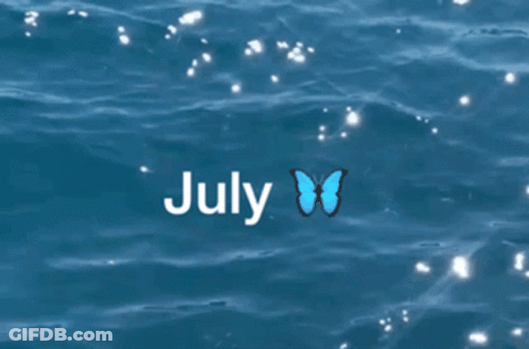 Hello July Beach Water Weaves GIF