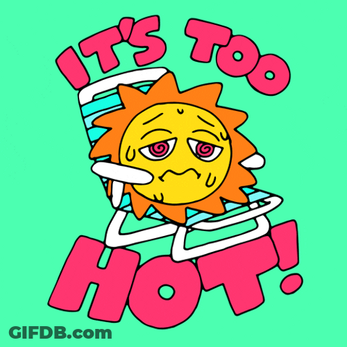 Hello July It's Too Hot GIF