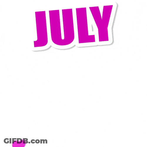Hello July Little Bunny GIF