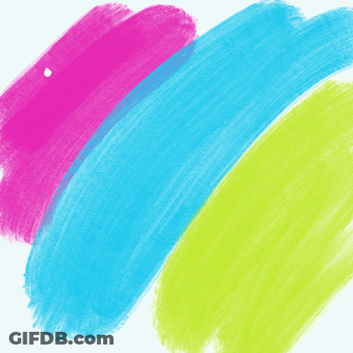 Hello July Water Color GIF