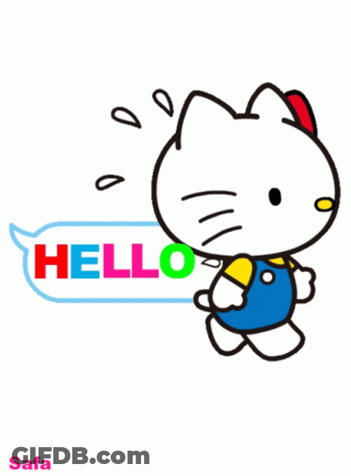 Hello Kitty Animated Chat GIF