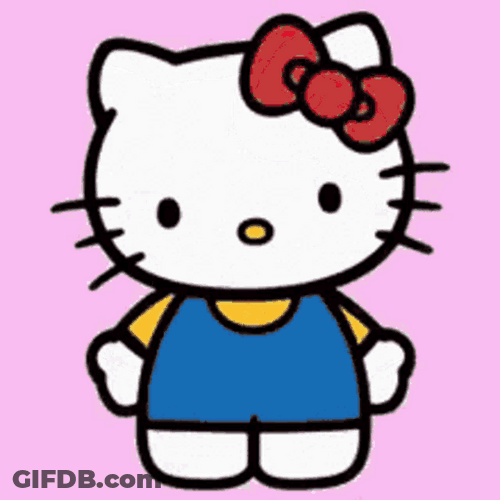 Hello Kitty Animated Happy Birthday Yay GIF