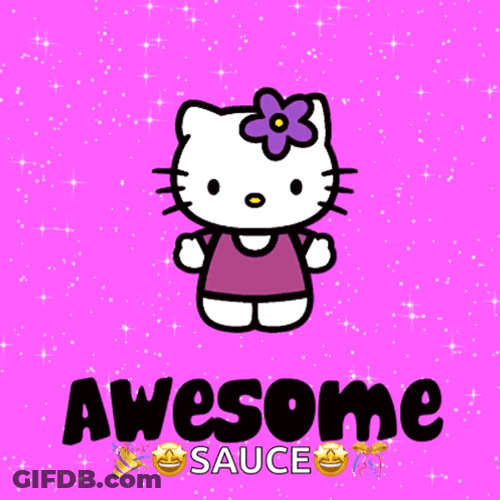 Hello Kitty Awesome Sauce GIF