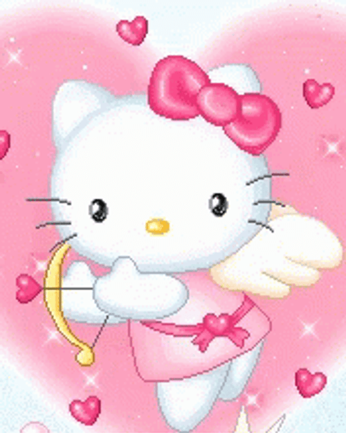 Hello Kitty Cupid GIF