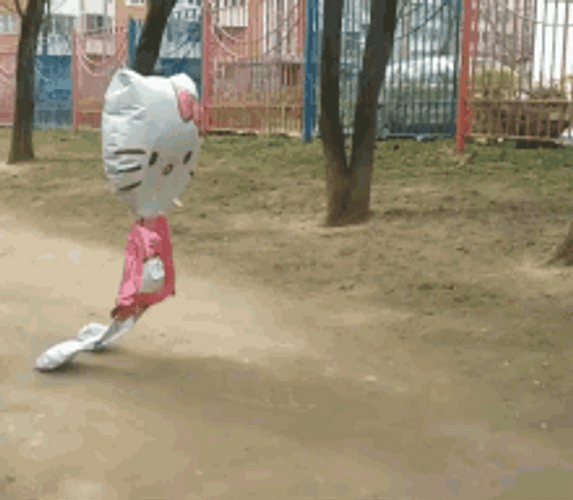 Hello Kitty Cursed Balloon Float GIF