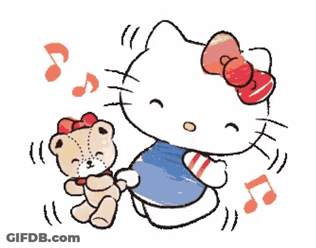 Hello Kitty Dancing GIF