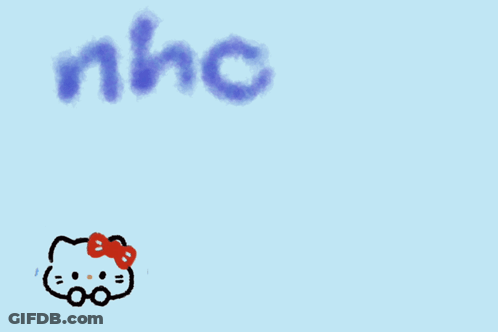 Hello Kitty Drawing Saying Nhc Anh Bo GIF
