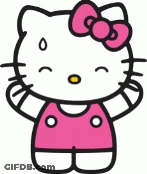Hello Kitty Getting Dizzy GIF