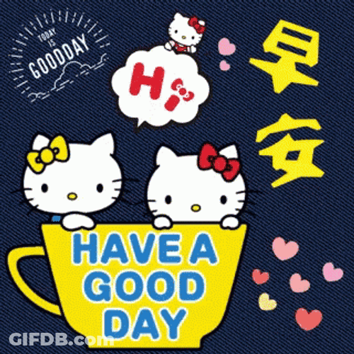 Hello Kitty Good Day Wednesday GIF