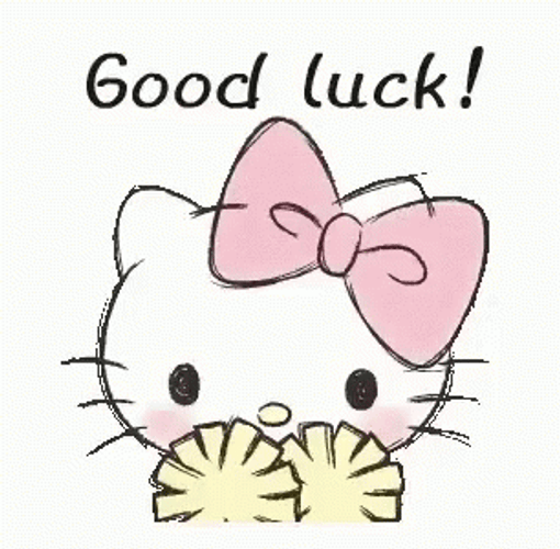 Hello Kitty Good Luck GIF