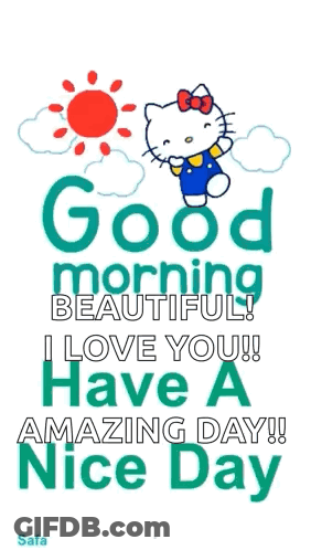 Hello Kitty Good Morning Beautiful GIF