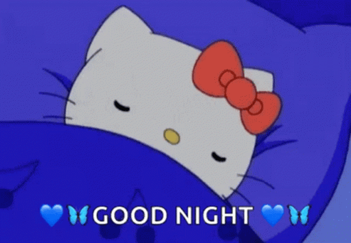 Hello Kitty Good Night GIF
