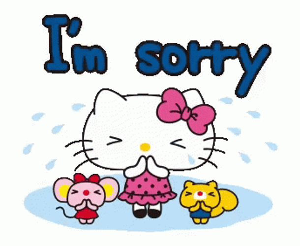 Hello Kitty I'm Sorry GIF