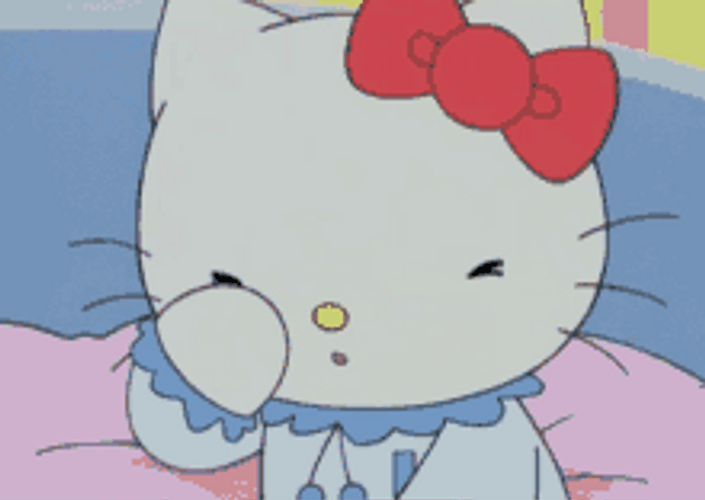 Hello Kitty Just Woke Up GIF