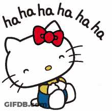Hello Kitty Laughing Ha Ha Ha GIF