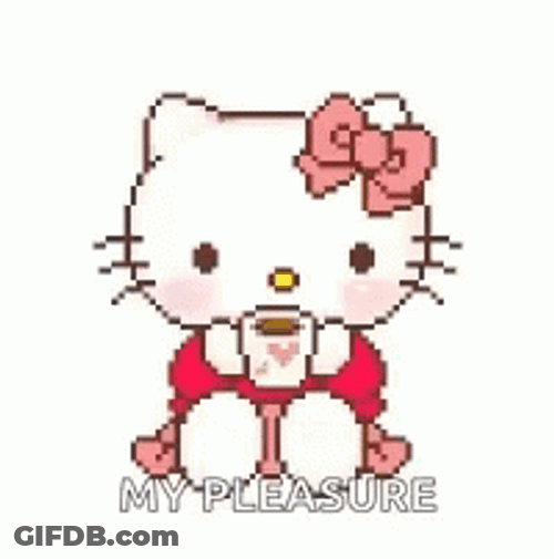 Hello Kitty My Pleasure GIF