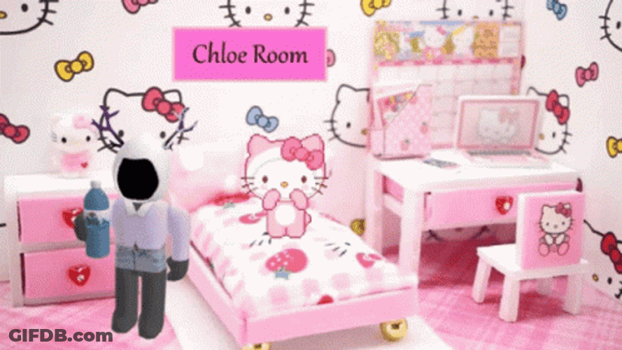 Hello Kitty Room Decor GIF