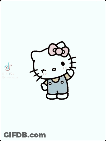 Hello Kitty Saying Hey GIF