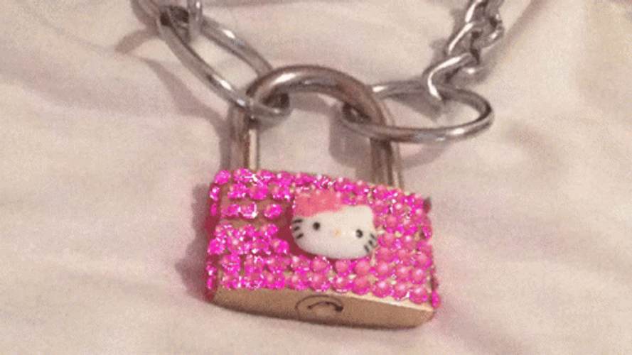 Hello Kitty Sparkling Lock GIF