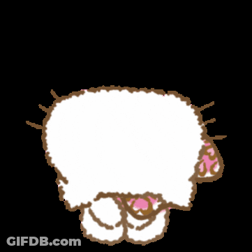 Hello Kitty With Pink Bow GIF