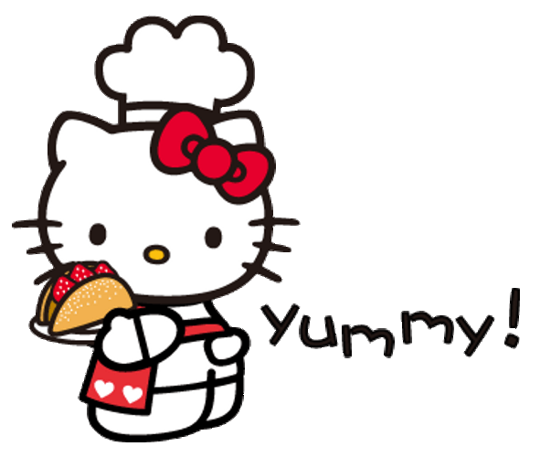 Hello Kitty Yummy Dessert GIF