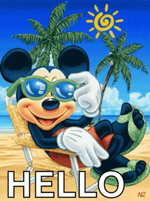 Hello Mickey How's The Wave GIF