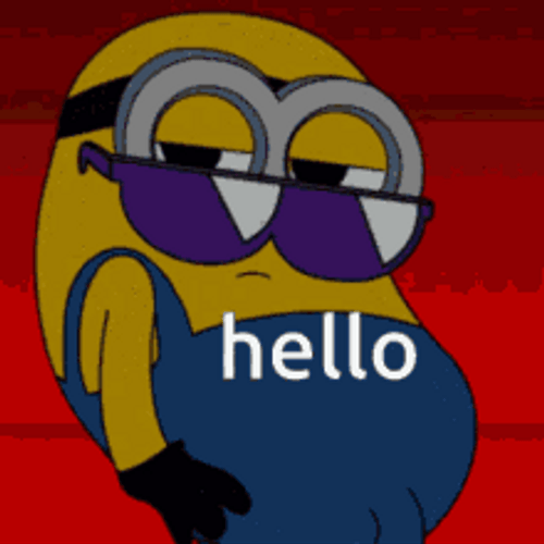 Hello Minion Dance GIF