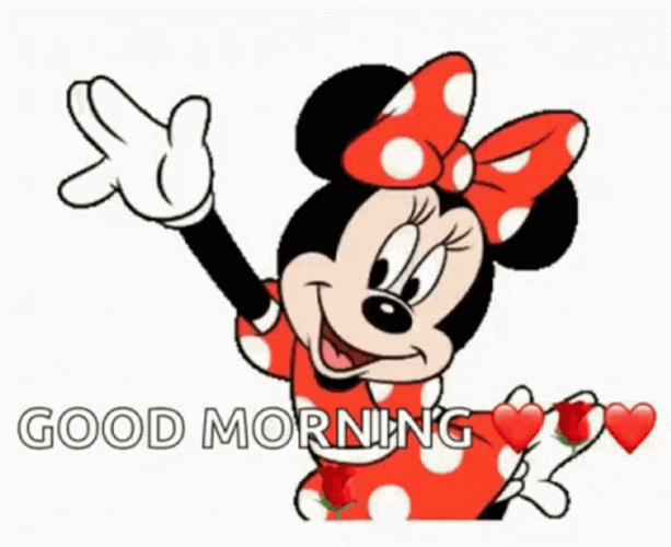 Hello Minnie Mouse Disney Good Morning GIF