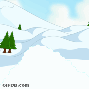 Hello Penguin With Goggles And Bow In Snow GIF
