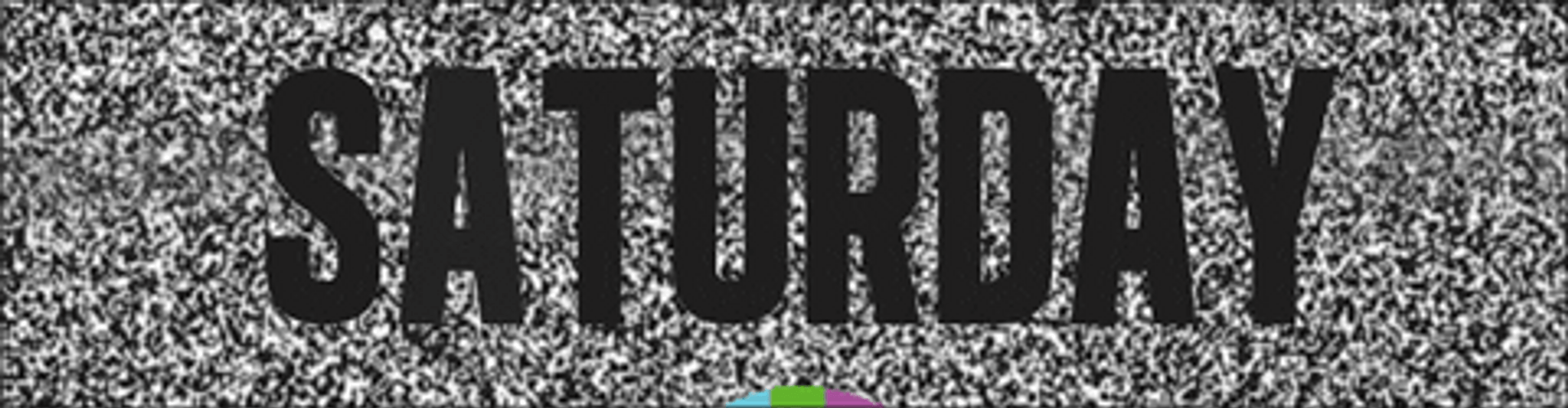 Hello Saturday Black Mottled Pattern GIF