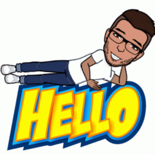 Hello Sign Comic Man GIF