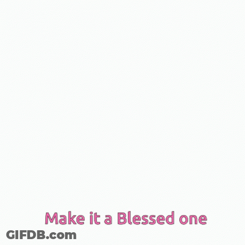 Hello Sunday Make It A Blessed One Is Written In Yellow GIF
