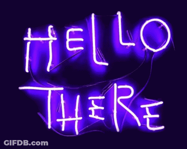 Hello There Hell Here Purple Aesthetic GIF