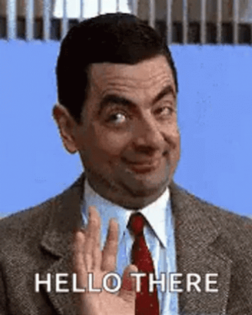 Hello There Mr. Bean GIF