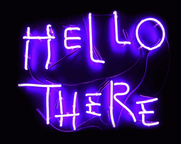 Hello There Violet Lights GIF
