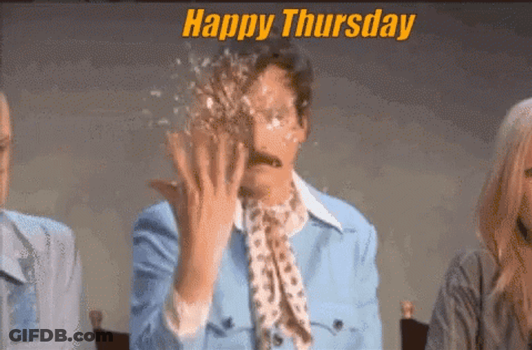 Hello Thursday Confetti Burst GIF