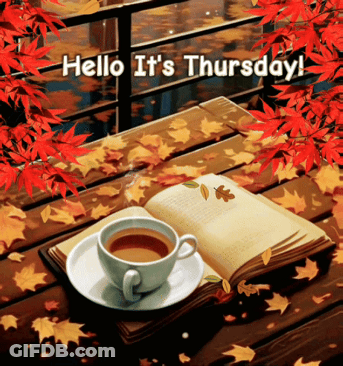 Hello Thursday Fall Season GIF