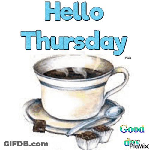 Hello Thursday Hot Teacup GIF
