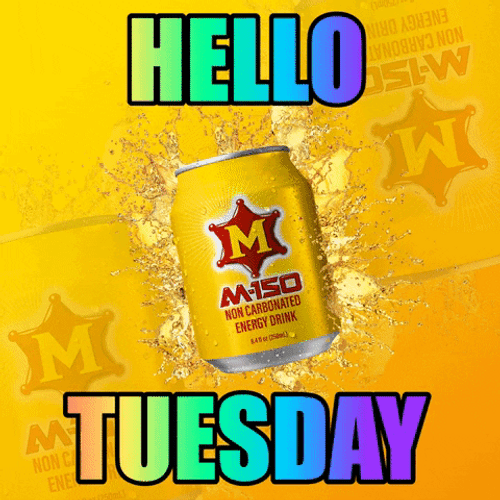 Hello Tuesday Shaking Soda Can GIF