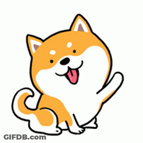 Hello Wave From Cute Humored Dog GIF