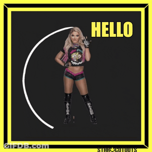 Hello We Wrestler Alexa Bliss GIF