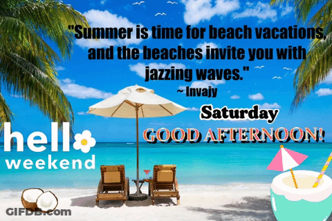 Hello Weekend Poster GIF