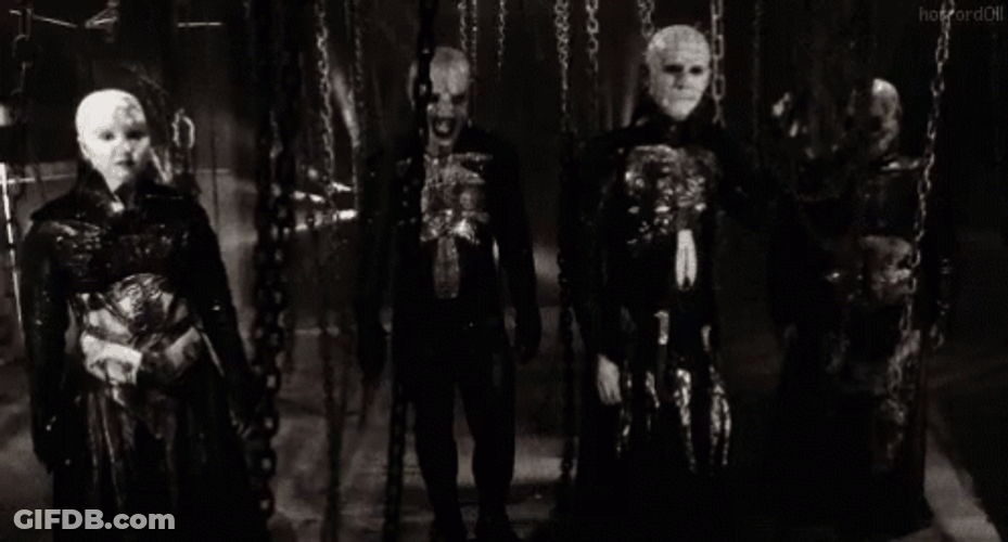 Hellraiser Cenobites Appear Together GIF