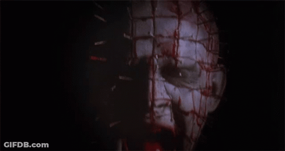 Hellraiser Pinhead Screams GIF