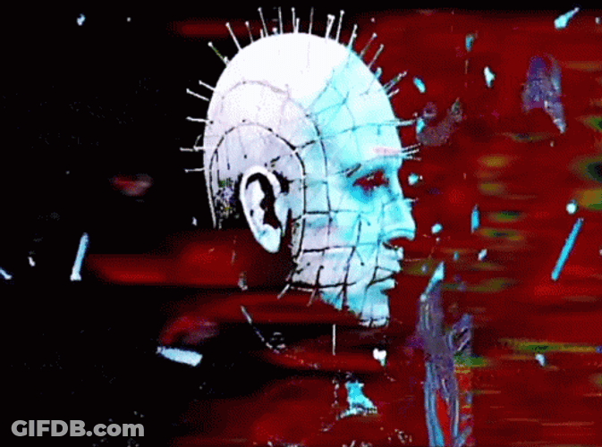 Hellraiser Pixelized Pinhead GIF