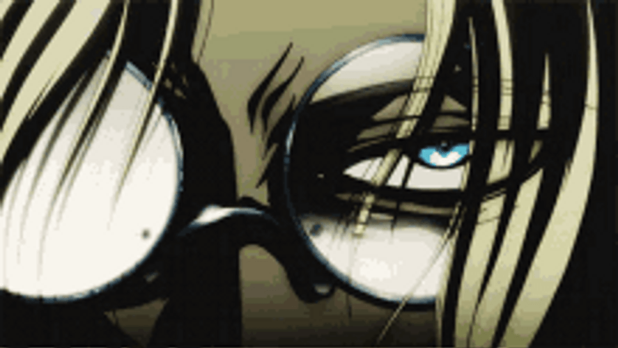 Hellsing Anime Integra Serious Look Eyes GIF