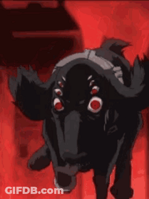 Hellsing Ultimated Anime Alucard Dog Running GIF