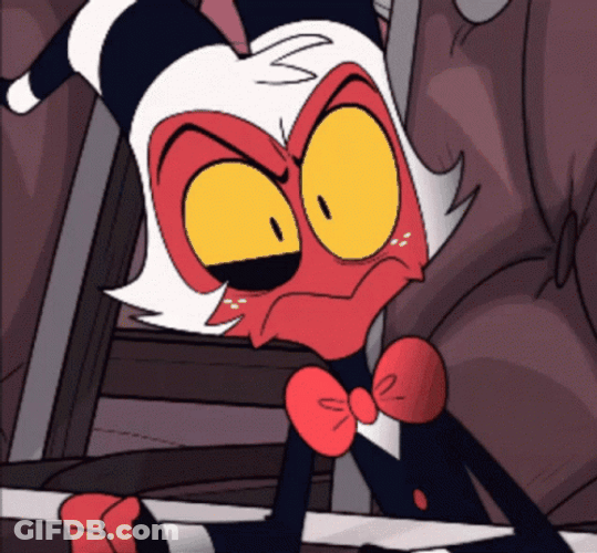 Helluva Boss Moxxie Saying No GIF